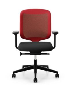 Giroflex Chaise de bureau Chair2Go 434 Noir/Rouge 1