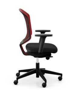 Giroflex Chaise de bureau Chair2Go 434 Noir/Rouge 3