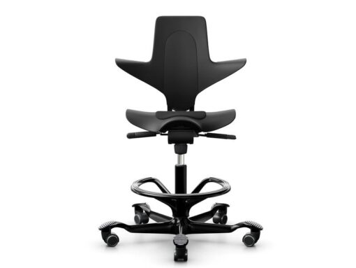 HÅG Chaise de bureau Capisco Puls 8010 avec anneau de pied Noir 1