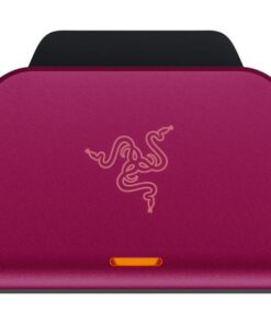 Razer Quick Charging Stand Rouge avec contrôleur DualSense 1