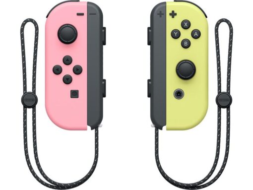 Nintendo Manette pour Switch Joy-Con Set rose pastel/jaune 4