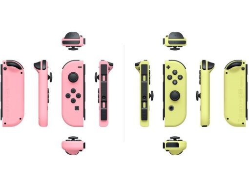 Nintendo Manette pour Switch Joy-Con Set rose pastel/jaune 1