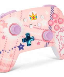 Power A Enhanced Wireless Controller Princess Peach Plaid 1