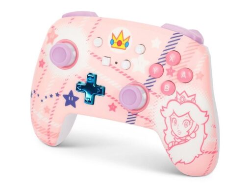 Power A Enhanced Wireless Controller Princess Peach Plaid 3