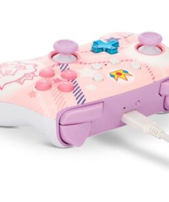 Power A Enhanced Wireless Controller Princess Peach Plaid 4