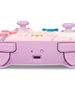 Power A Enhanced Wireless Controller Princess Peach Plaid 5