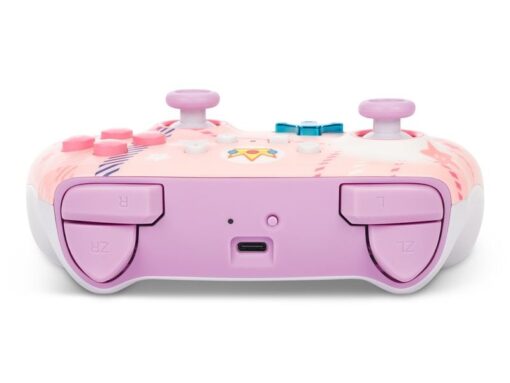 Power A Enhanced Wireless Controller Princess Peach Plaid 5