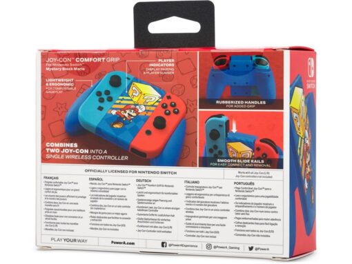 Power A Joy-Con Comfort Grip Mystery Block Mario 8