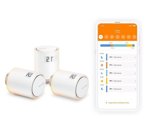 3x Têtes Thermostatiques Intelligentes Additionnelles Netatmo