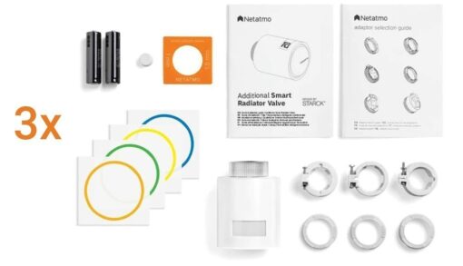 3x Têtes Thermostatiques Intelligentes Additionnelles Netatmo