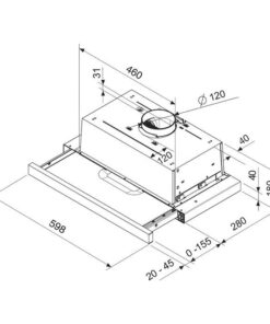 Hotte de ventilation AT1346X BRANDT