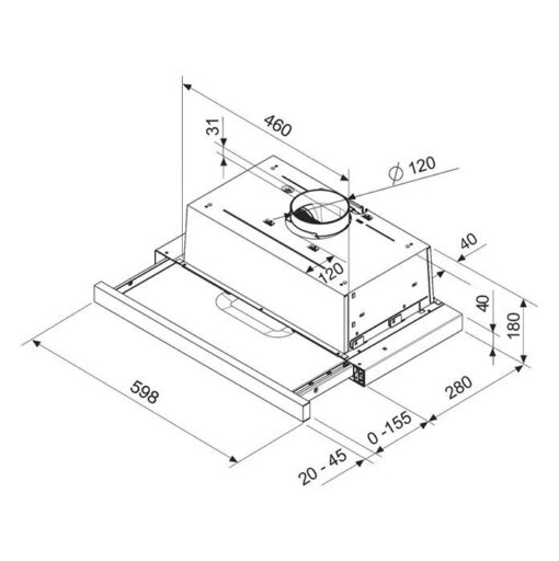 Hotte de ventilation AT1346X BRANDT