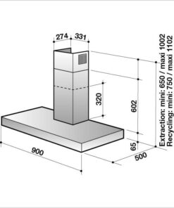 Hotte de ventilation DHB7931X DE DIETRICH