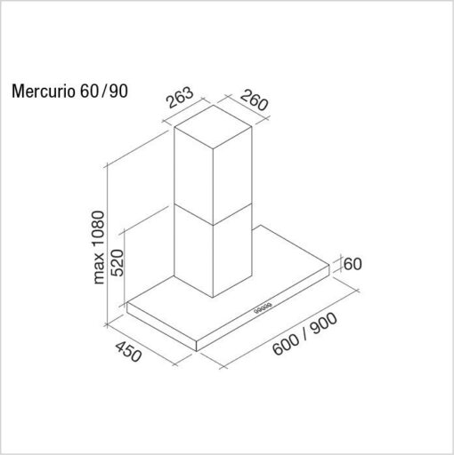 Hotte de ventilation MERCURIO 60 FORS