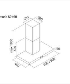 Hotte de ventilation MERCURIO 90 FORS