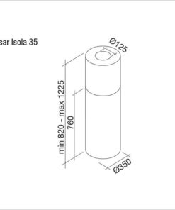 Hotte de ventilation PULSAR ISOLA 35 FALMEC