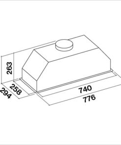 Hotte de ventilation intégrée INCASSO MURANO 70 W FALMEC