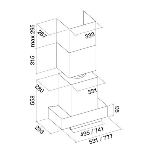 Hotte de ventilation INCASSO NRS 50 FALMEC