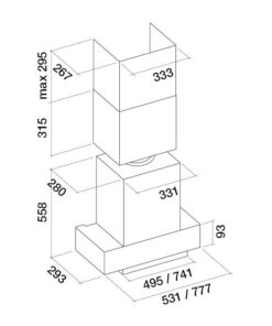 Hotte de ventilation INCASSO NRS 70 FALMEC