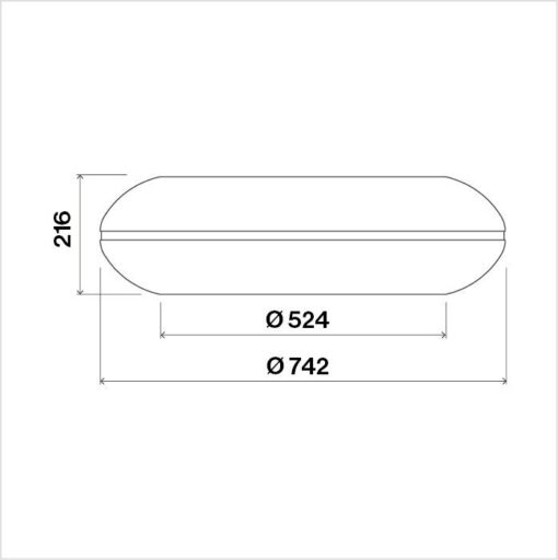 Hotte de ventilation îlot LOOP ISOLA 74 W FALMEC