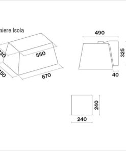 Hotte de ventilation E-ION LUMIERE ISOLA W FALMEC