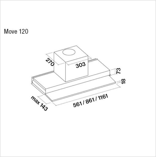 Hotte de ventilation MOVE 120 N FALMEC