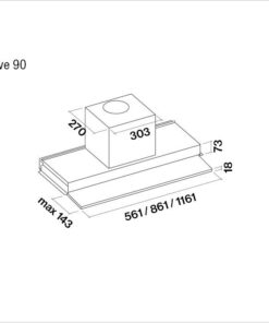 Hotte de ventilation MOVE 90 W FALMEC