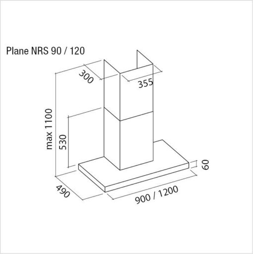 Hotte de ventilation PLANE NRS 90 FALMEC