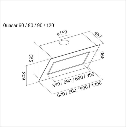 Hotte de ventilation QUASAR 120 N FALMEC