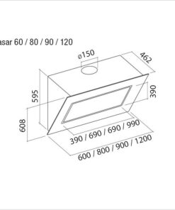 Hotte de ventilation QUASAR 60 N FALMEC