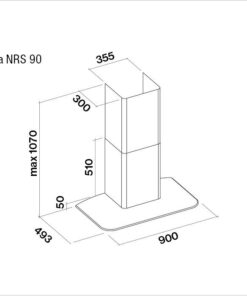 Hotte de ventilation VELA NRS 90 W FALMEC