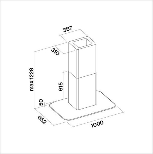 Hotte de ventilation VELA NRS ISOLA 100 W FALMEC