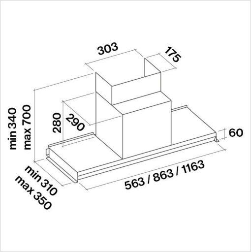 Hotte de ventilation plus VIRGOLA 120 FALMEC