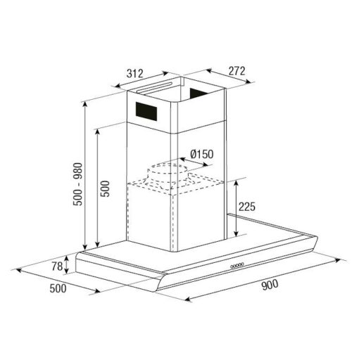 Hotte de ventilation BHB6902X BRANDT