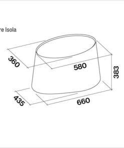 Hotte de ventilation E-ION MARE ISOLA N FALMEC