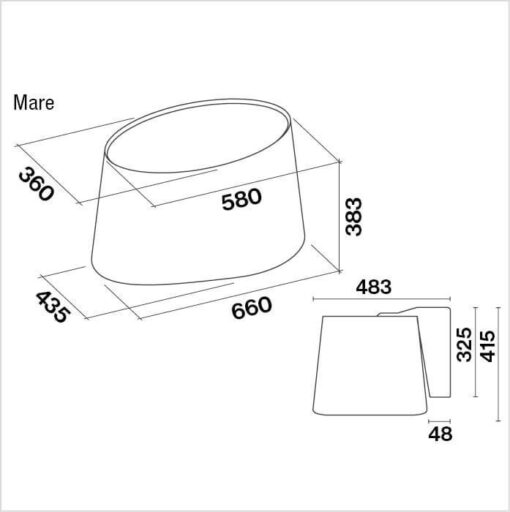 Hotte de ventilation E-ION MARE N FALMEC