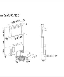 Hotte de ventilation DOWNDRAFT 90 N FALMEC