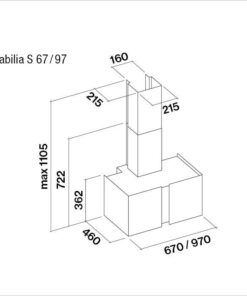 Hotte de ventilation square MIRABILIA S 67 FALMEC