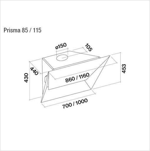 Hotte de ventilation PRISMA 85 N FALMEC