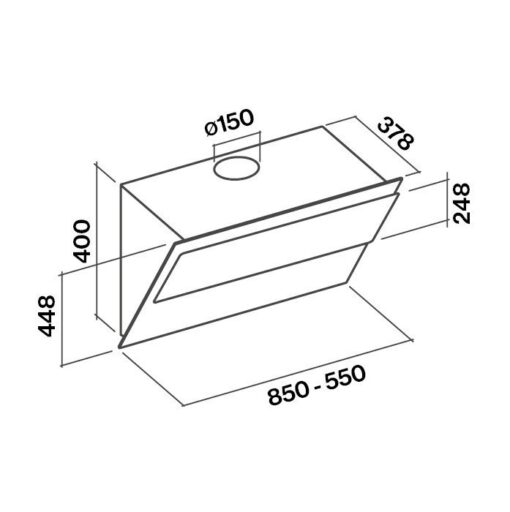 Hotte de ventilation VERSO 85 W FALMEC