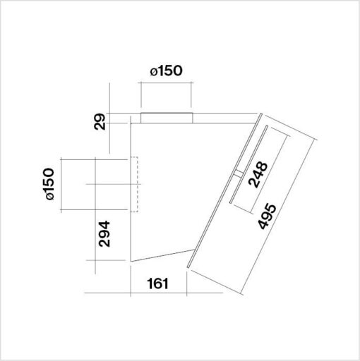 Hotte de ventilation VERSO 85 W FALMEC