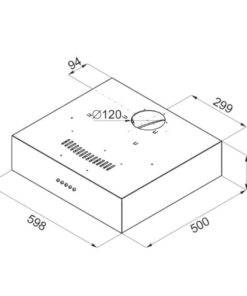 Hotte de ventilation en métal COMPACT 60 ES FORS