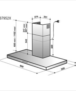 Hotte de ventilation DHB7952A DE DIETRICH