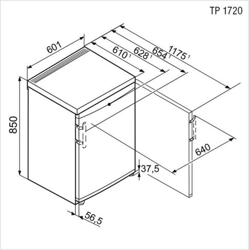 TP-1720-22 LIEBHERR Réfrigérateur indépendant