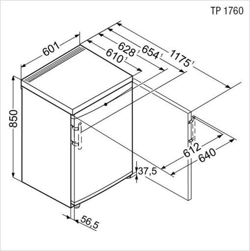 TP-1760-23 LIEBHERR Réfrigérateur indépendant