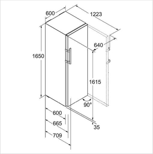 K-3730-21 LIEBHERR Réfrigérateur indépendant BluPerformance