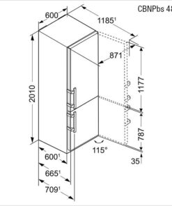 CBNPBS-4858-20 LIEBHERR Combi réfrigérateurs-congélateurs