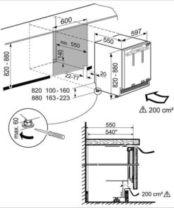 SUIB-1550-21 LIEBHERR Réfrigérateur BioFresh