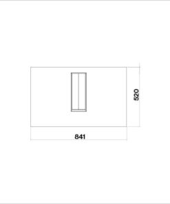 QUANTUM 84 FALMEC Hotte plan de travail 84 cm