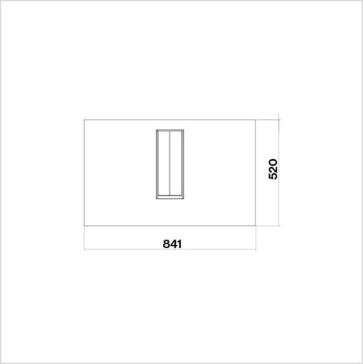 QUANTUM 84 FALMEC Hotte plan de travail 84 cm